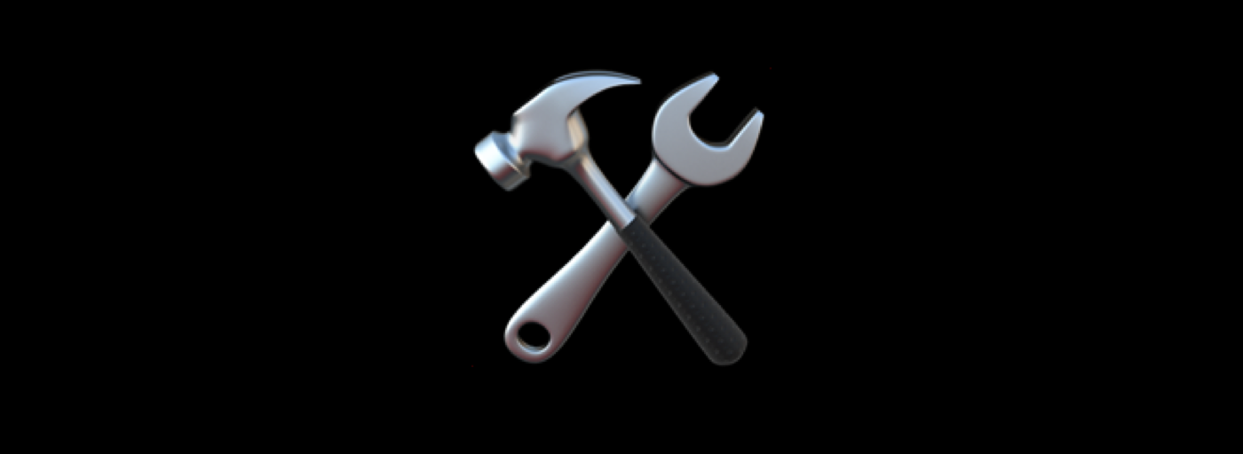 Hammer and spanner cross emoji